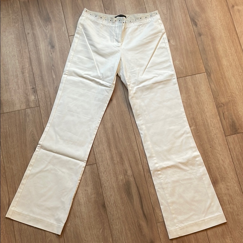 White Wide-Leg Pants